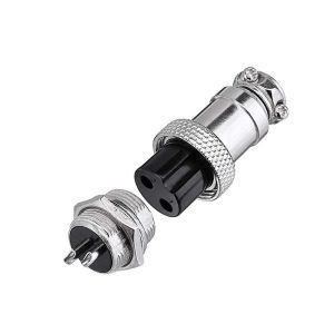 کانکتور فلزی نظامی 2 پین مدل GX16