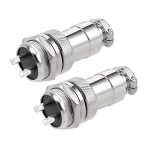 کانکتور فلزی نظامی 2 پین مدل GX16