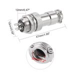 کانکتور فلزی نظامی 4 پین مدل GX12 - تصویر 5