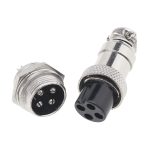 کانکتور فلزی نظامی 4 پین مدل GX16