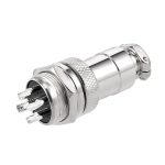 کانکتور فلزی نظامی 4 پین مدل GX16 - تصویر 2