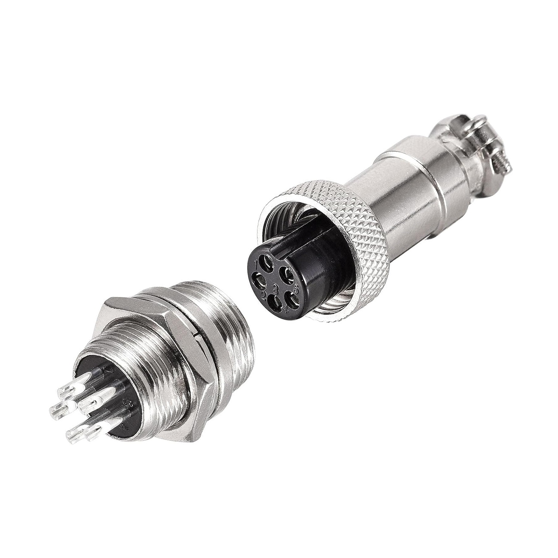 کانکتور فلزی نظامی 5 پین مدل GX12-1 کانکتور فلزی نظامی 5 پین مدل GX12