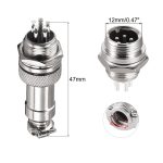 کانکتور فلزی نظامی 5 پین مدل GX12 - تصویر 5