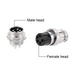 کانکتور فلزی نظامی 5 پین مدل GX16