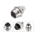 کانکتور فلزی نظامی 6 پین مدل GX12 - تصویر 3