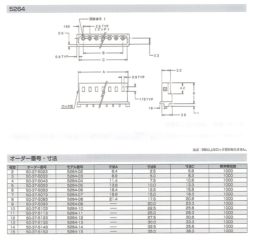 کانکتور پین گرد مخابراتی 6 پین مادگی سیم دار کد 5264