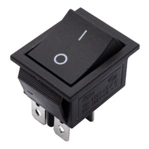 کلید راکر دو حالته بزرگ 4 پایه مشکی