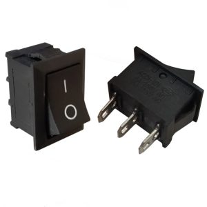 کلید راکر دو حالته متوسط 3 پایه مشکی