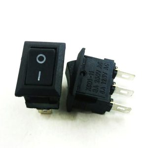 کلید راکر دو حالته کوچک 3 پایه مشکی