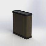جعبه آلومینیومی دو تکه ابعاد 140X96X33 میلی متر نقره ای