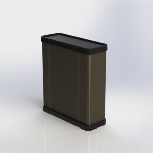 جعبه آلومینیومی دو تکه ابعاد 140X96X33 میلی متر نقره ای