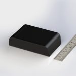 جعبه پلاستیکی دو تکه ابعاد 120X80X30 میلی متر مشکی