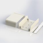 جعبه پلاستیکی دو تکه ابعاد 120X80X30 میلی متر مشکی