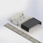 جعبه پلاستیکی دو تکه ابعاد 80X45X17 میلی متر سفید