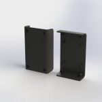 جعبه پلاستیکی دو تکه ابعاد 80X45X17 میلی متر سفید