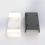 جعبه پلاستیکی دو تکه ابعاد 95X50X20 میلی متر سفید