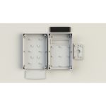جعبه پلاستیکی دیواری دارای LCD ابعاد 168X107X45 میلی متر سفید