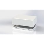 جعبه پلاستیکی رومیزی ابعاد 120X80X40 میلی متر سفید