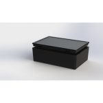 جعبه پلاستیکی رومیزی ابعاد 120X80X40 میلی متر سفید
