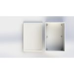 جعبه پلاستیکی رومیزی ابعاد 120X80X40 میلی متر سفید