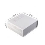 جعبه پلاستیکی رومیزی ابعاد 190X200X76 میلی متر سفید