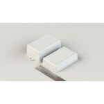 جعبه پلاستیکی رومیزی بدون گوشواره بلند ابعاد 105X67X37 میلی متر سفید - تصویر 2