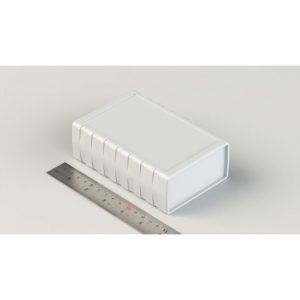 جعبه پلاستیکی رومیزی چهار تکه ابعاد 105X75X36 میلی متر سفید