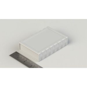 جعبه پلاستیکی رومیزی چهار تکه ابعاد 111.5X77X25.5 میلی متر سفید