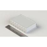جعبه پلاستیکی رومیزی چهار تکه ابعاد 111.5X77X25.5 میلی متر سفید - تصویر 2
