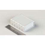 جعبه پلاستیکی رومیزی چهار تکه ابعاد 92X68.5X28 میلی متر سفید