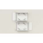 جعبه پلاستیکی رومیزی چهار تکه ابعاد 92X68.5X28 میلی متر سفید - تصویر 4