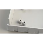 جعبه پلاستیکی رومیزی چهار تکه ابعاد 92X68.5X28 میلی متر سفید