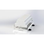 جعبه پلاستیکی ریلی ابعاد 155X88X59 میلی متر سفید