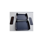 جعبه پلاستیکی چهار تکه ابعاد 195X145X72 میلی متر مشکی - تصویر 3