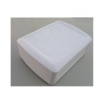 جعبه پلاستیکی چهار تکه سایز کوچک ابعاد 160X120X60 میلی متر سفید