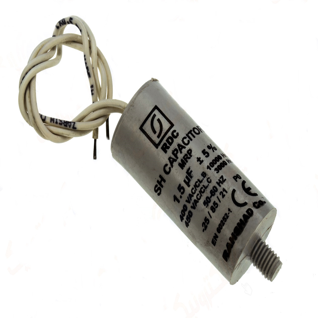 خازن 1.5UF 450VAC استوانه ای-1 خازن 1.5UF 450VAC استوانه ای