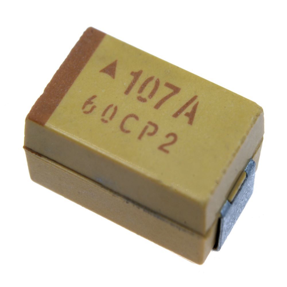 خازن تانتالیوم 100UF 10V SMD سایز D خازن تانتالیوم 100UF 10V SMD سایز D
