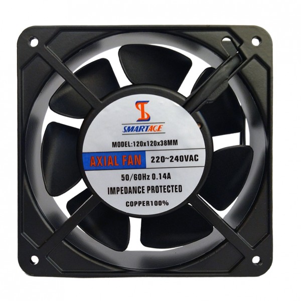 فن 220 ولت 12x12x3.8 سانتی متر برند SMARTAGE مدل 120X120X38MM