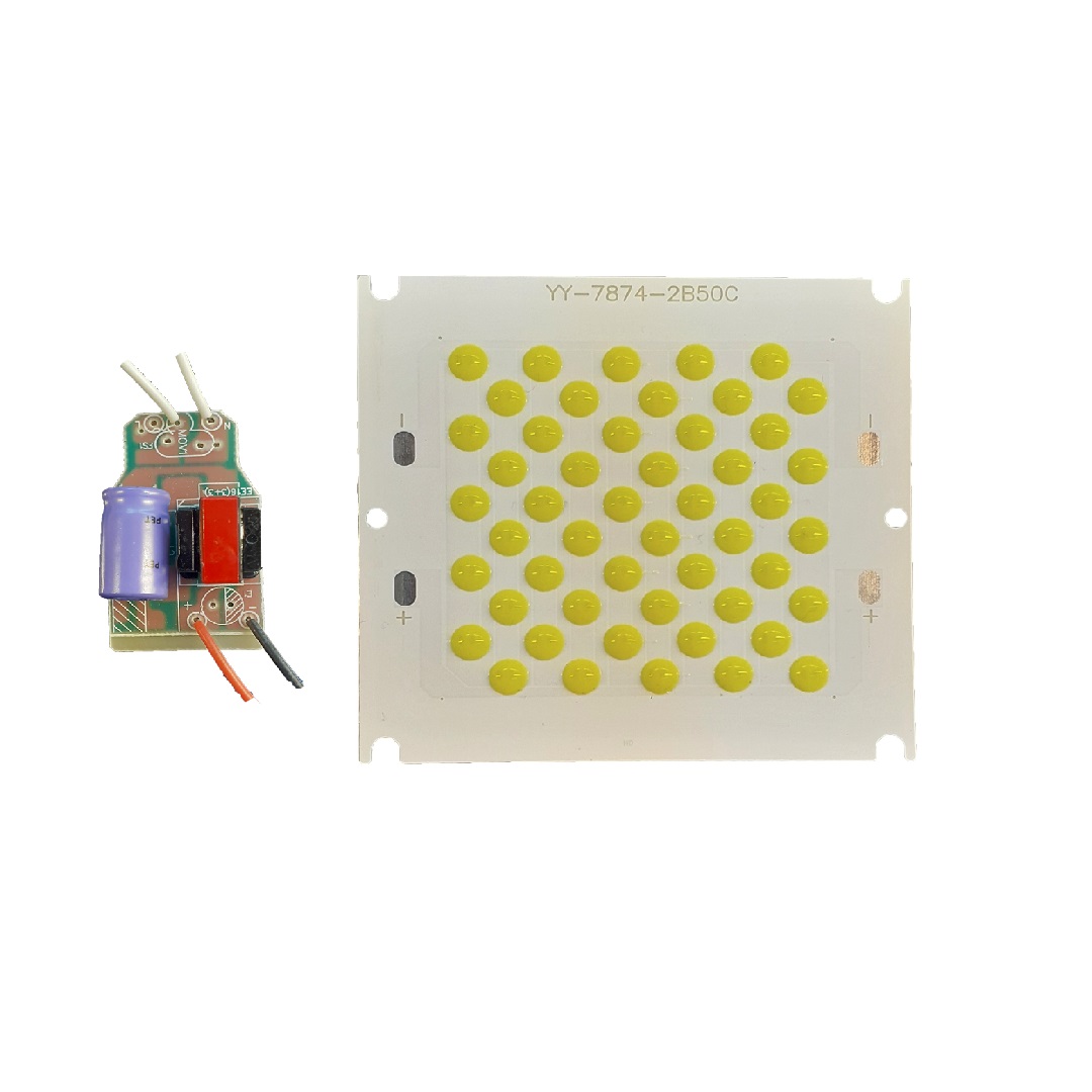 ال ای دی 50 وات COB سفید مهتابی بهمراه ماژول درایور 220 ولت برند بریجلوکس-1 ال ای دی 50 وات COB سفید مهتابی بهمراه ماژول درایور 220 ولت برند بریجلوکس