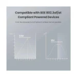 انتقال دهنده برق PoE تحت شبکه تندا (TENDA) مدل POE30G-AT