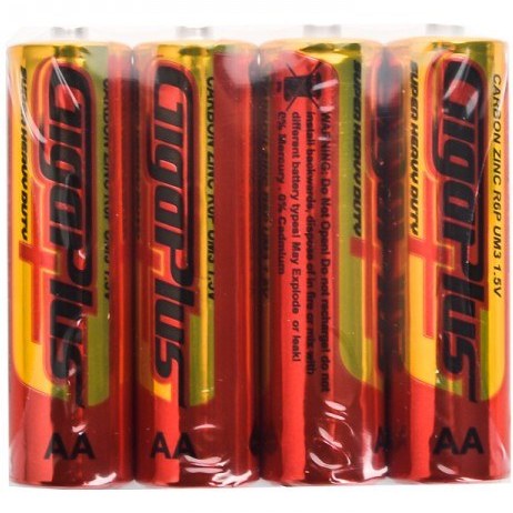 باتری قلمی چهارتایی شرینک مارک GIGAPLUS باتری قلمی چهارتایی شرینک مارک GIGAPLUS