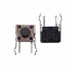 تک سوئیچ دو پایه رایت سایز 6X6X5 میلی متر همراه با هولدر پکیج DIP مشکی