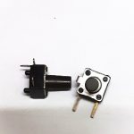 تک سوئیچ دو پایه رایت سایز 6X6X8 میلی متر پکیج DIP مشکی