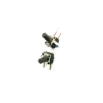 تک سوئیچ دو پایه رایت سایز 6X6X9 میلی متر با یک پایه هولدر پکیج DIP مشکی