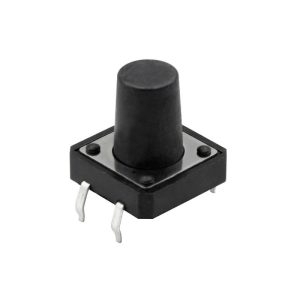 تک سوئیچ چهار پایه سایز 12X12X12 میلی متر پکیج DIP مشکی