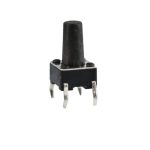تک سوئیچ چهار پایه سایز 6X6X11 میلی متر پکیج DIP مشکی