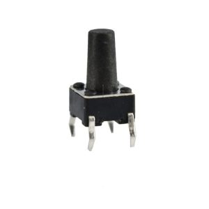 تک سوئیچ چهار پایه سایز 6X6X11 میلی متر پکیج DIP مشکی