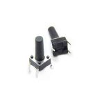 تک سوئیچ چهار پایه سایز 6X6X13 میلی متر پکیج DIP مشکی