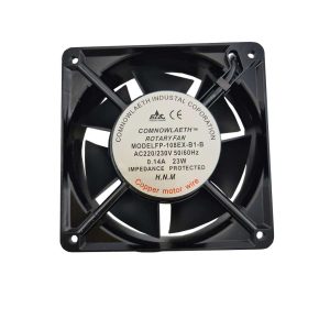 فن 220 ولت 12x12x3.8 سانتی متر برند COMMONWEALTH مدل FP-108EX-B1-B