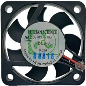 فن 24 ولت بلبرینگی 4x4x1 سانتی متر برند RUILAN مدل RDL4010B
